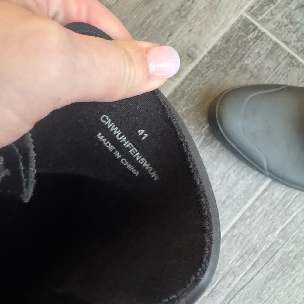 Burberry Black Short Rain Boots with Buckle Detail